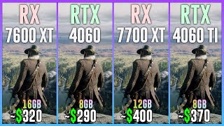 RX 7600 XT vs RTX 4060 vs RX 7700 XT vs RTX 4060 TI  Test in 25 Games [upl. by Silenay]