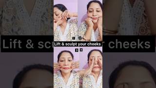 Subscribe Lift your cheeks with face yoga [upl. by Kendal]