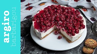 Cheesecake με μελομακάρονα  Αργυρώ Μπαρμπαρίγου [upl. by Kired471]