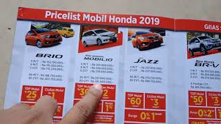 Daftar Harga Honda Brio Hingga HRV OTR Jatim Terbaru [upl. by Annaesor347]