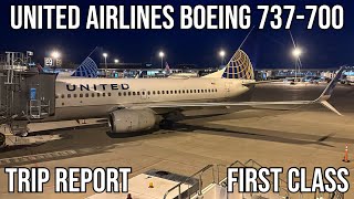 TRIP REPORT United Airlines Boeing 737700 FIRST CLASS Minneapolis MSP  Chicago ORD [upl. by Benton]