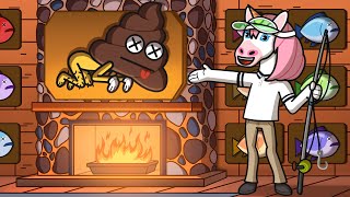 Poophead vs Unicorn Man Extreme Fishing Challenge  emojitown [upl. by Nailluj879]