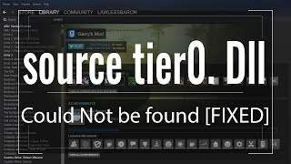 source tier0 Dll Could Not be found FIXED [upl. by Avera]