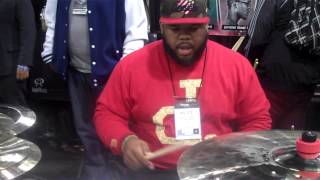 Pudge Tribbett And Will Bam Bam Parker Drumming at Namm2014 [upl. by Petromilli493]