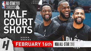 Team LeBron Half Court Shots Contest  February 16 2019 NBA AllStar Practice [upl. by Eiralam]