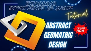 Abstract Geometric Art Exploring Intertwined 3D Shapes  graphicdesigns coreldrawtutorialhindi [upl. by Miculek]