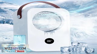 Desktop Cooling Fan Intelligent Voice Remote Control Water Cooling Fan USB Charging Review [upl. by Nahsin]