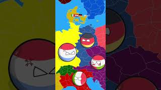 Italia Germania e Austria vs Lussemburgo e Spagna countryballs shorts [upl. by Ydnor]