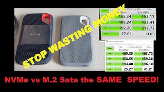 Sandisk Extreme NVMe external SSD you ARENT getting the advertised speeds USB 30 vs 32 V1 vs V2 [upl. by Refinnaj994]