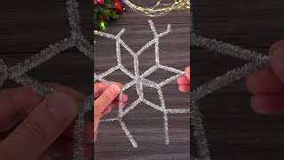 DIY 3D Snowflake  Christmas Crafts [upl. by Yrellih]