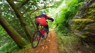 Worlds Best FPV Drone Shot extreme mountain biking [upl. by Chemash293]