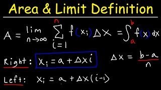 Finding The Area Using The Limit Definition amp Sigma Notation [upl. by Alan]