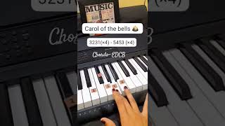 Carol of the bells  Shchedryk  Easy Piano Tutorial easypiano pianotutorial pianocover lessons [upl. by Erasaec]