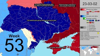 Week 53 Year 2 of the Russian Invasion of Ukraine New Map [upl. by Georas976]