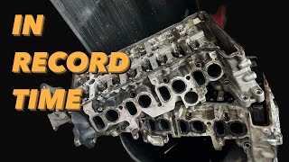 BMW N47 Cylinder Head Bolts Removal Under 8 Minutes [upl. by Krongold]