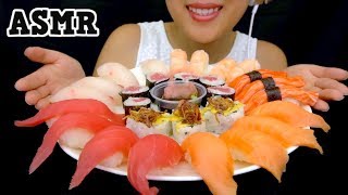 ASMR NIGIRI SUSHI PLATTER  Special Collab with Blackbird ASMR  Eating Sounds TracyN ASMR [upl. by Jagir]