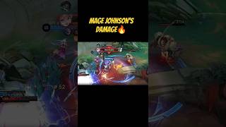 Mage Johnsons damage 🔥shortsfeed mobilelegends ml shorts short johnson youtubeshorts [upl. by Morissa]