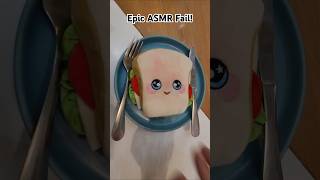 EPIC ASMR FAIL Toddler Destroys Relaxing Squeezamals Sandwich Video with REAL Fork amp Knife [upl. by Paulo]