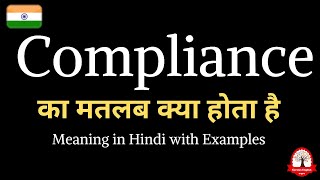 Compliance meaning in Hindi  Compliance ka kya matlab hota hai  English to Hindi [upl. by Durarte]