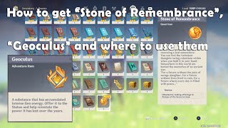 Stone of Remembrance Guide  Genshin Impact [upl. by Lilias488]