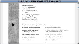 Curs de limba Engleza nivel Avansati temadictionar  Lectia 3 [upl. by Nonaihr]