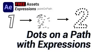 Moving Dots on a Path with AE Expressions  After Effects Expressions tutorial [upl. by Oleta797]