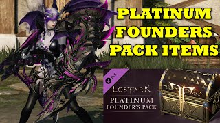 Lost Ark Platinum Founder Pack Opening Items [upl. by Accisej]