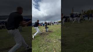 Woodchopping at Hobart show Tasmania woodchopping timber axe [upl. by Rubinstein359]