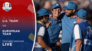 LIVE  Featured Matches  2023 Ryder Cup Day 1 [upl. by Enaywd]