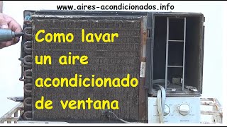 Como lavar un aire acondicionado de ventana [upl. by Rizzo]