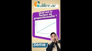 Trouver le FACTEUR de PROPORTIONNALITÉ dans un GRAPH  Exercice Corrigé  Maths Troisième [upl. by Madaras]