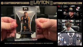 202324 Topps Mercury Victor Wembanyama Basketball 1 Box Break 9 PICK YOUR PACKS [upl. by Hgielram]