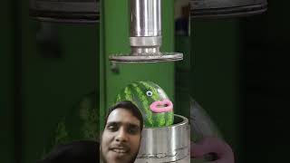 Hydraulic press😮😮 ki madad se jab tamatar dabaya toh kya huwa dekhiye [upl. by Riccio]