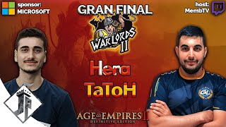 WARLORDS 2  Hera vs TaToH GRAN FINAL  TheViper vs MrYo Tercer Puesto [upl. by Oahc]