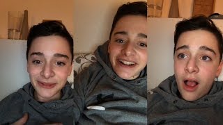 Noah Schnapp  Instagram Live Stream  27 March 2018  FULL [upl. by Wilhelm]