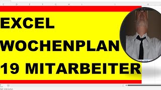 Excel Wochendienstplan kostenlos dienstplan maschine [upl. by Raffaello]