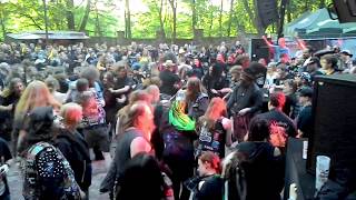 Wall of Death with LAGERSTEIN 25052017 Dark Troll Festival [upl. by Gord]