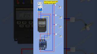 Time control switch with multiple street lights  street light  automatic light switch time switch [upl. by Schaumberger]