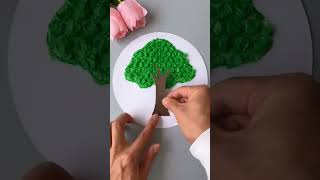 Easy Way To Make Paper Tree papertree papercraft [upl. by Ainod]