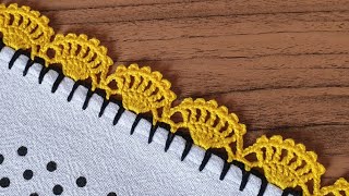 Super fácil  Puntillas para Servilletas a crochet  paso a paso [upl. by Caves394]