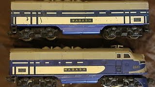 Lionel 2367 2 Wabash motor F3 A B units [upl. by Yzus]