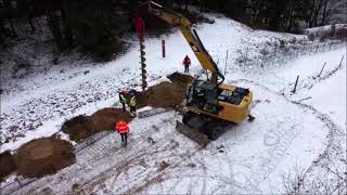 Płot mur zapora ogrodzenie w budowie na polskobiałoruskiej granicy koło Mielnika [upl. by Gehlbach416]