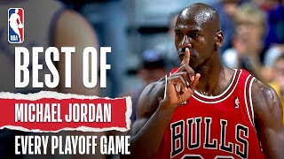 Best of Michael Jordan’s Playoff Games  The Jordan Vault [upl. by Quarta]