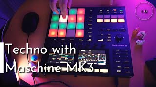 Live Performance  Techno with Maschine MK3  Native Instruments [upl. by Udella]