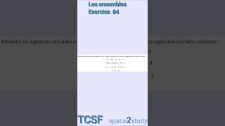 Exercice 84 Les ensembles TCSF Maths [upl. by Natye]