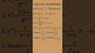 Laplace transformation for engineering college  Laplace transform all formula or Laplace [upl. by Ralyat]