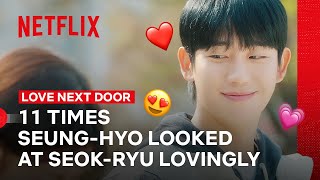 All The Times Jung Haein Stared Lovingly at Jung Somin  Love Next Door  Netflix Philippines [upl. by Merridie]