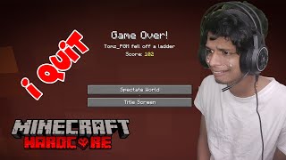 Minecraft  I QUITED HARDCORE  Malayalam  Part 2 [upl. by Copland]