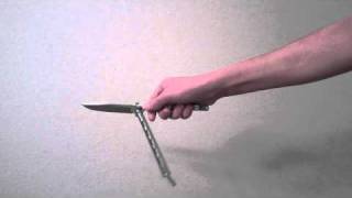 Balisong Tutorial Horizontal OpeningClosing Beginner [upl. by Ahseyt797]