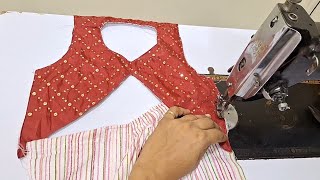 Very Easy and Simple Baby Frock making in just 10 minute  Baby Frock Cutting and Stitching [upl. by Newton986]